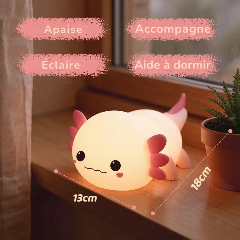 Veilleuse Squishy Axolotl