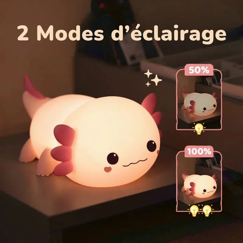 Veilleuse Squishy Axolotl