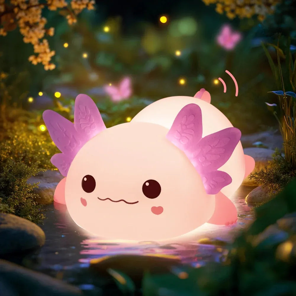 Veilleuse Squishy Axolotl